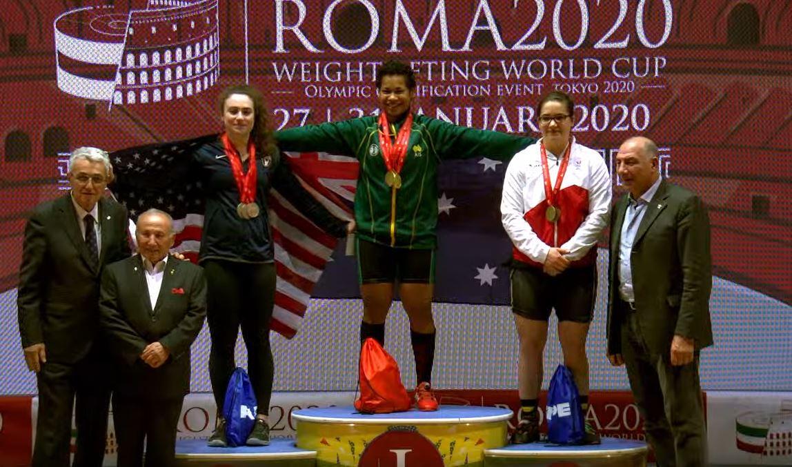 Anna Vanbellinghen 2020 Roma World Cup Podium